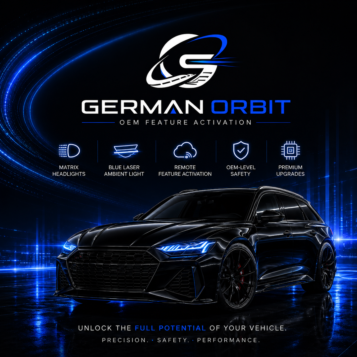 Audi Matrix Headlight Detail
